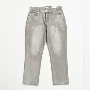 NEW LOFT Women’s Mid Rise Grey Wash Straight Leg Jeans Size 29